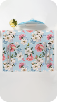 floral print placemat for beautiful dining