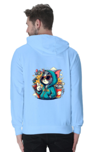Tom Back Print Unisex Hooded Sweatshirt
