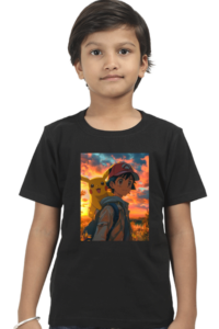 Kids Classic Pokemon printed Half sleeves T-Shirt - Image 3