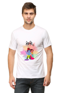 Radha Krishna Holi Tshirt for men's