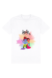 Radha Krishna standard crew Tshirt for holi
